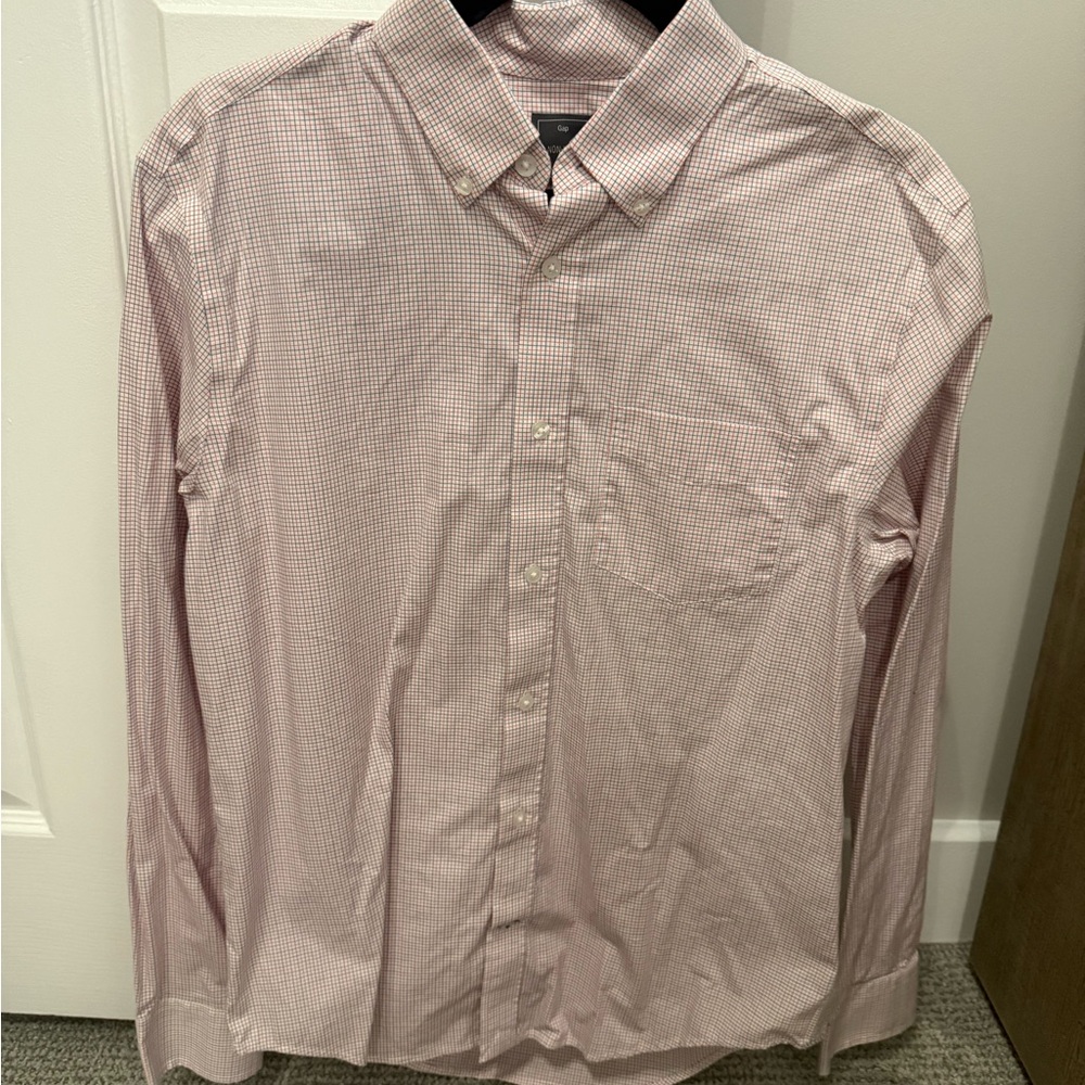 Men's Pink Checkered Shirt